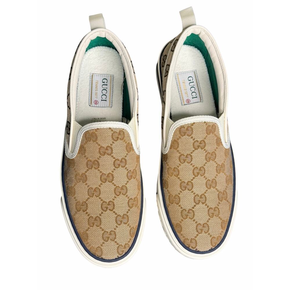 Gucci NIB 1977 Tennis Slip-On Sneaker in Beige Coated Canvas Monogram Size
39.5 - Picture 4 of 11